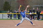 Softball vs Emerson  Wheaton College Softball vs Emerson College in game 2 of their doubleheader. - Photo by Keith Nordstrom : Wheaton, Softball
